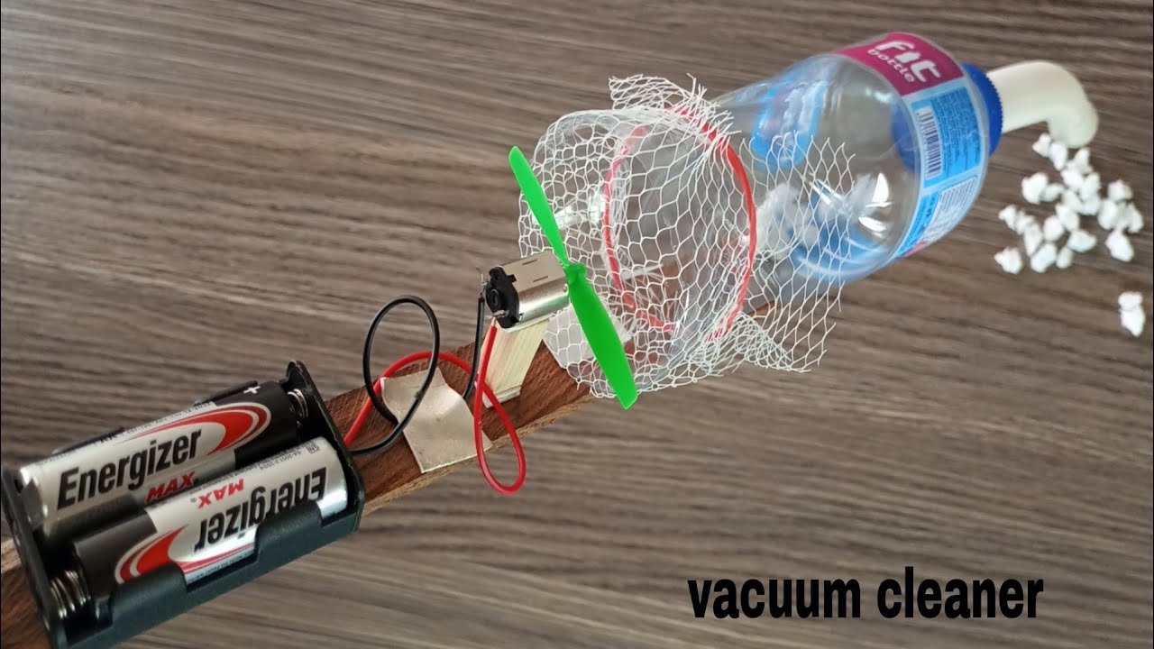 Diy vacuum cleaner with water bottle YouTube