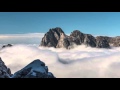 Mountains in clouds - timelapses