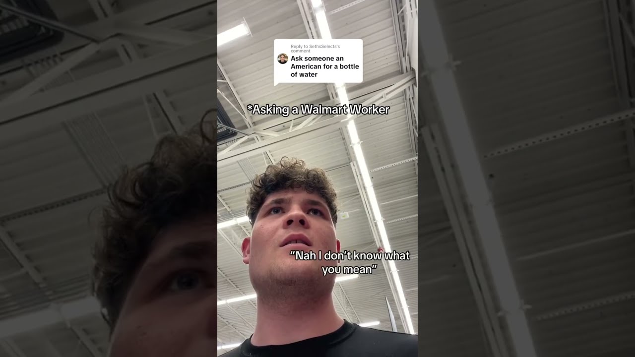 British Person Asking American For A Bottle Of Water 