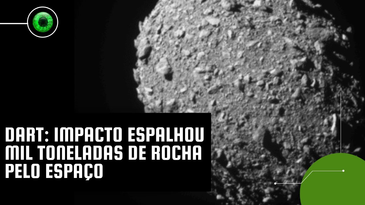 DART impacto espalhou mil toneladas de rocha pelo espaço