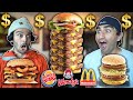 We Ate Only The Most EXPENSIVE ITEM On The MENU For 24 Hours!