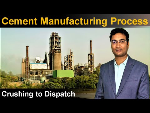 Cement manufacturing Process | How to make OPC u0026 PPC Cement by Kiln Dry Pyro-processing system