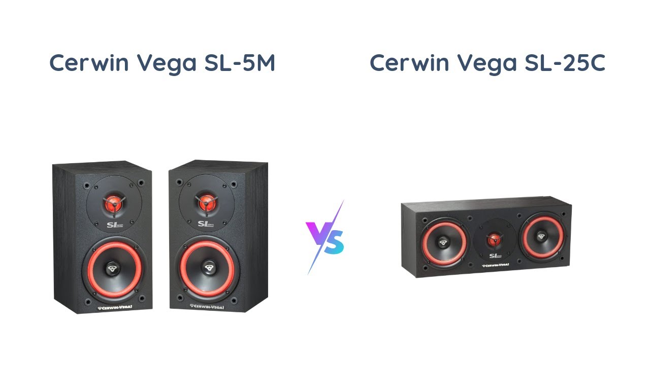 Comparing Cerwin Vega SL-5M vs SL-25C | Home Audio Speaker Review - YouTube