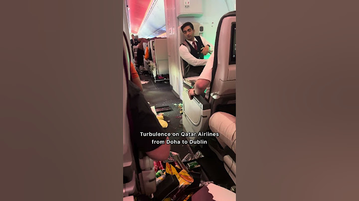 Turbulence on Qatar airlines | Flight from Doha to Dublin | Some passengers were hitting the roof…