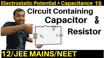 Electrostatic Potential n Capacitance 15 : Circuits with Capacitor and Resistor both :JEE MAINS/NEET