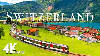 FLYING OVER SWITZERLAND (4K VIDEO ULTRA HD) : Beautiful Nature Scenery with Relaxing Music