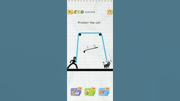 Tech gamer 13 : Draw 2 save level 243 || Protect the cat || #shorts #draw2save #song