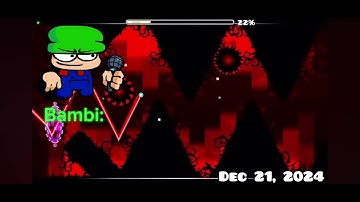 Dave and Bambi characters if they played geometry dash!