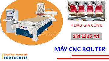 Máy CNC Router 4 Đầu 1325 A4 | Máy CNC Router | CABINETMASTER