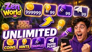 Zen World Hack - Get Unlimited Free Coins, Hints, Shuffles & Paper Plane! screenshot 2