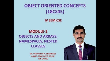 6 - objects and arrays, namespaces and nested classes