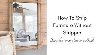 Stripping Wood Furniture With Oven Cleaner