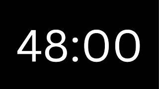 48 Minute Countdown Timer ⏱️ | With Alarm | Clean & Simple | No Distractions