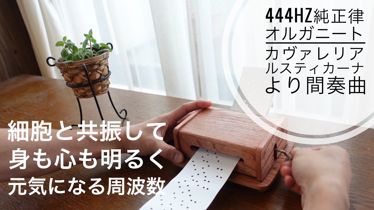 細胞と共振して身体も心も明るく元気になる／444hz純正律オルガニート 