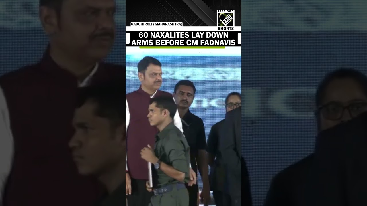 Over 60 Naxalites, including Top commander Bhupati surrender before CM Devendra Fadnavis