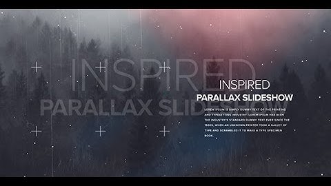 Cubic Inspire Parallax Slideshow (After Effects template)