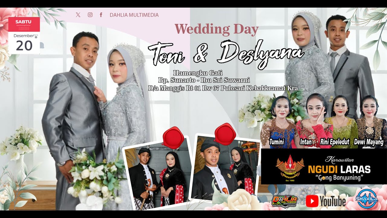 🔴📡 LIVE Kwt NGUDI LARAS | Part 02 Wedding Toni & Deslyana | SHAKILA AUDIO |DAHLIA MULTIMEDIA HD