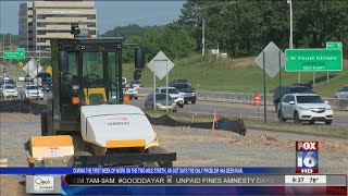 I 630 Construction in Little Rock