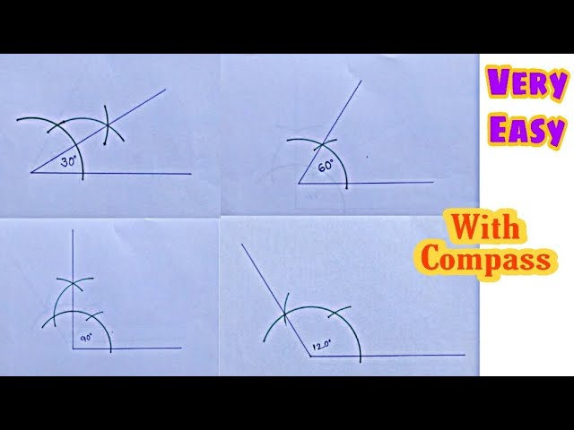 How to Construct a 90 Degrees Angle Using Compass and Ruler