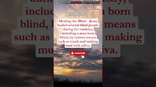 'John 9:1-12: Miracle of Healing the Blind Man'