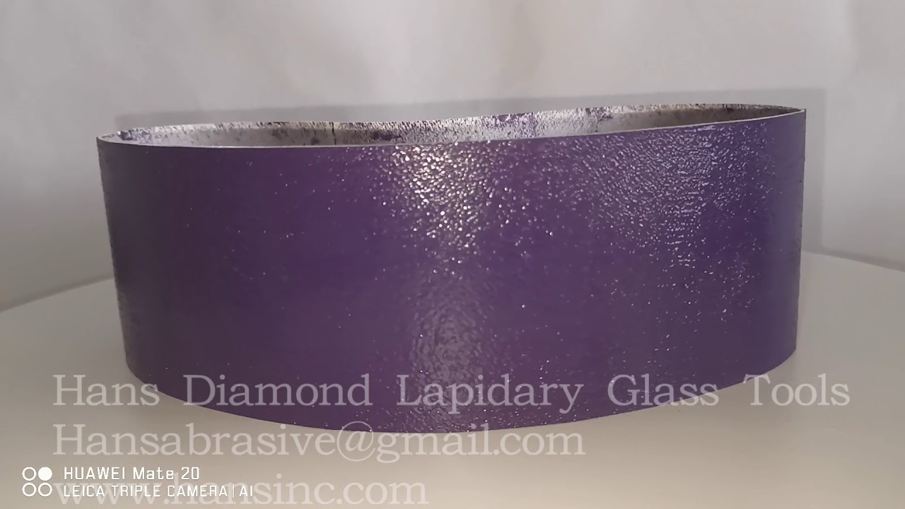 6" and 8" 325Grit Diamond Lapidary Resin Soft Sanding Belts YouTube