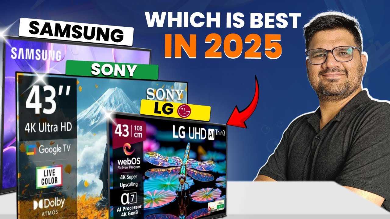 Sony vs LG vs Samsung TV 2025 ⚡ Best LED TV 43 Inch in India 2025 ⚡ Samsung vs Sony vs LG TV 2025