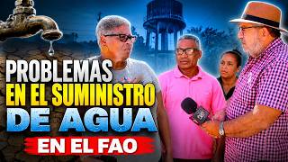 Problemas en el suministro de agua en EL FAO