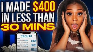 HOW I MADE $400 IN LESS THAN 30 MINUTES | Forex Trading | Beginner Friendly |
