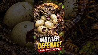 Mother Snake vs Giant Centipede 😱🐍 #snake #centipede