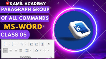 Paragraph Group in MS-WORD (Class 05)