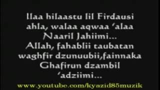 Doa Taubat   Madrasah Al Junied  With Lyrics