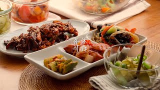 밥도둑 반찬 4가지 만드는 집밥 일상 - 오이지냉국, 오징어볶음, 잡채, 소시지야채볶음 / 신생아침대 꾸미기