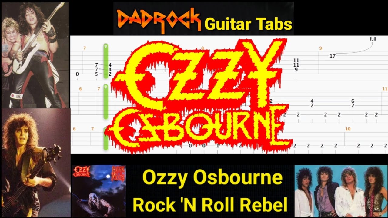 Rock and Roll Rebel - Ozzy Osbourne - Guitar + Bass TABS Lesson