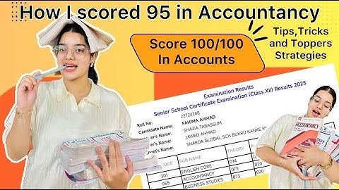 How to score 100/100 in Accounts | How to study accounts class 12 | Become a commerce topper💯📚