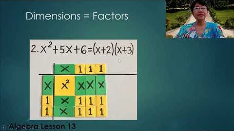 Algebra Lesson 13- Factoring Polynomials Using Algebra Tiles- MATHEMATICS ALIVE