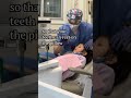 When a 6 year old receives baby crown how to distract pediatric dentist