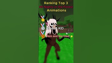 Ranking Top 5 99 Nights in the Forest Animations #roblox #animation #ranking #99nightintheforest