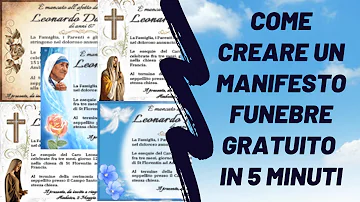 Come si chiamano i manifesti per i morti?