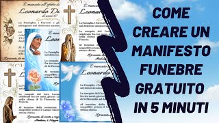 Come creare un manifesto funebre Gratuito su Cimiteri.Online in soli 5 minuti screenshot 3