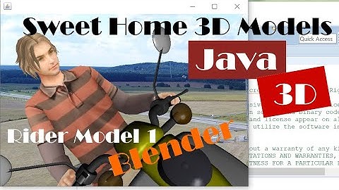 Java 3D: How to Combine Scooter and Male .obj Models in Blender, and Make It Fly (with Source Code)
