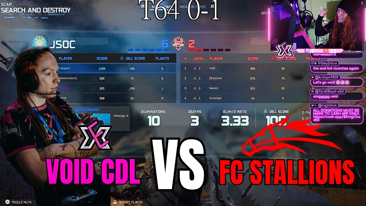 VOID CDL VS FAZE STALLIONS  IN BLACK OPS 7 SEARCH AND DESTORY *WARNING UPSET MADE*