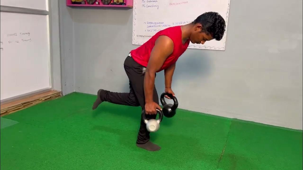 Single Leg Kettle bell Rowing Back Workout INSCULPT YouTube