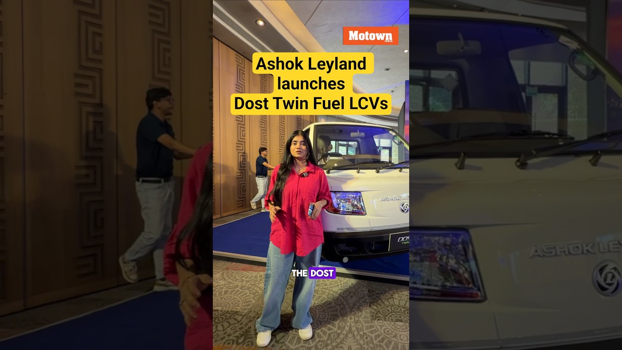 Ashok Leyland launches Twin Fuel Dost, Dost XL LCVs. Adiba Nasir explains. #shorts #motownindia
