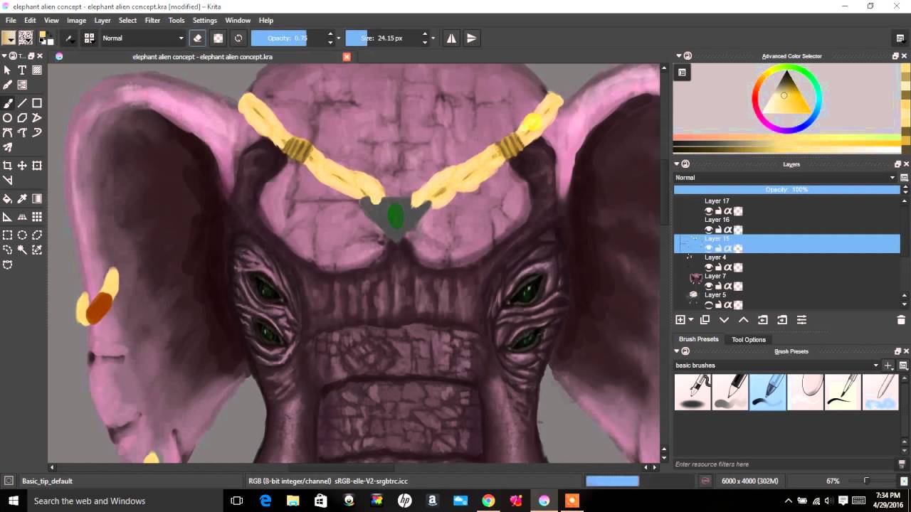 concept art alien elephant part 2 - YouTube