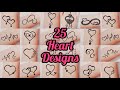 25 Most Attractive Love  Heart Tattoos - Love Mehndi Tattoo - Heart Mehndi Tattoo