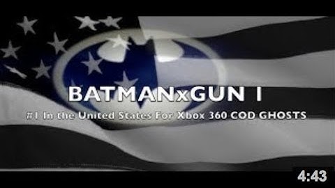 #1 In The US & #3 In The World COD GHOSTS | BATMANxGUN 1 Owns PREDATOR STB1