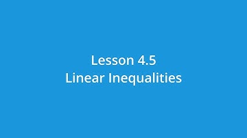 Linear Inequalities