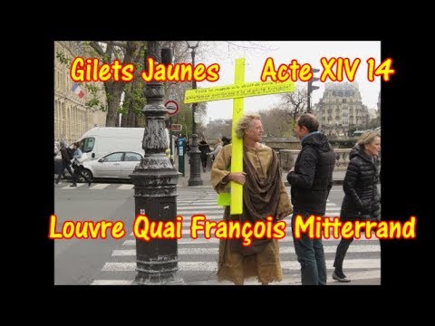 Gilets Jaunes Acte Xiv 14 Pont Des Arts Louvre Quai François Mitterrand 16 Février 2019