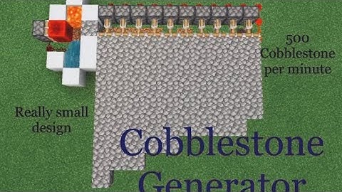 Automatic Cobblestone Generator  ||   WORKS FOR ALL VERSIONS  || Minecraft Tutorial