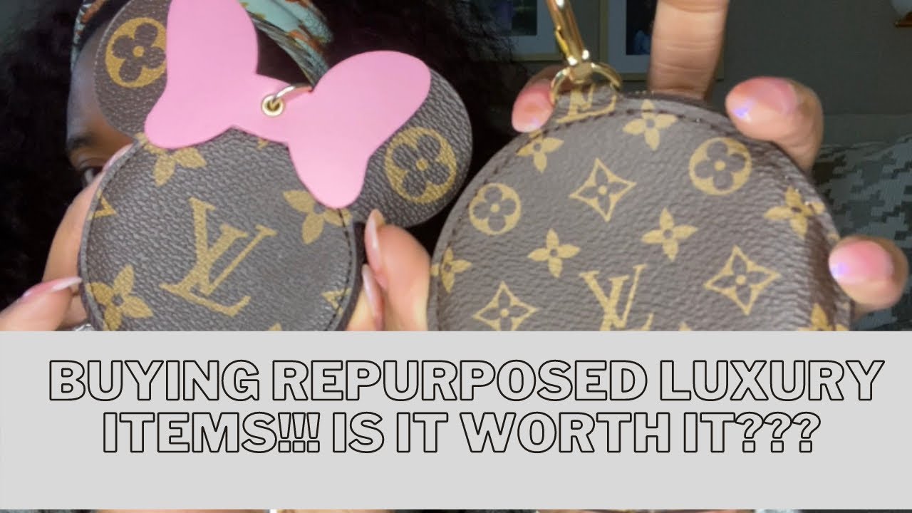 Authentic LOUIS VUITTON Luxury Repurposed Wristlet Monogram Canvas